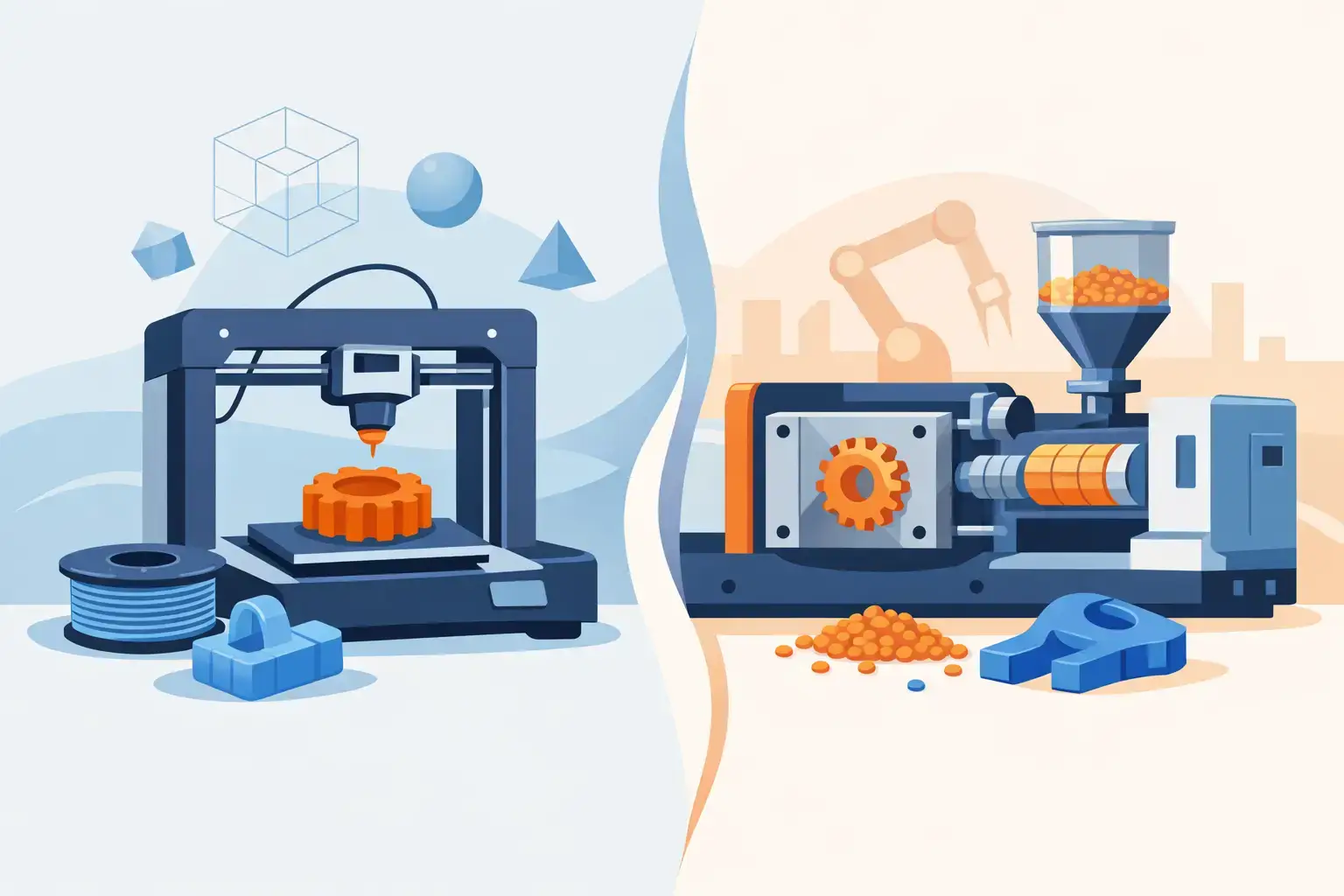 3D Printing vs Injection Molding